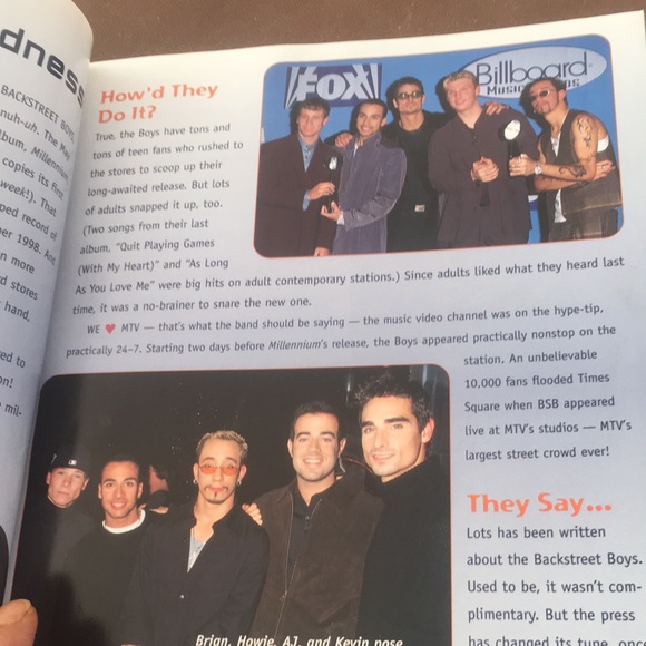 Backstreet Boys Backstage Pass Now & Forever Your Keepsake Scrapbook 1999 - Picture 8 of 8